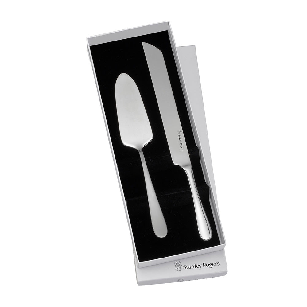 Stanley Rogers Albany Cake Knife plus Server Set in Gift Box