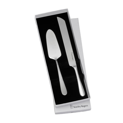 Stanley Rogers Albany Cake Knife plus Server Set in Gift Box