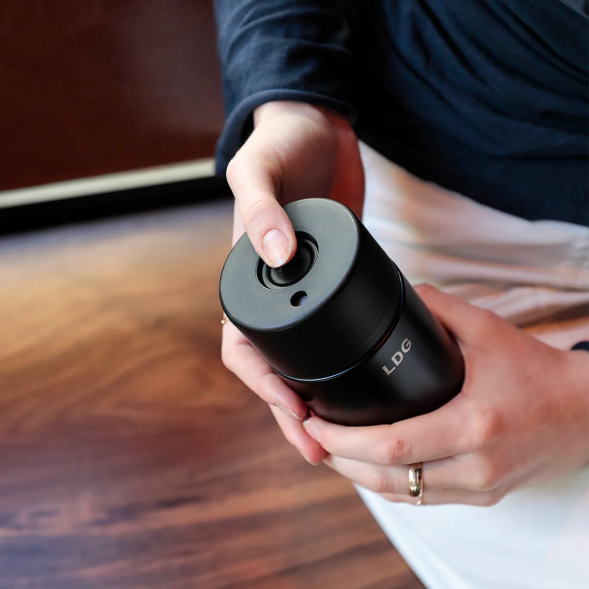 16oz Reusable Cup - Push Button Lid - Deep Ocean