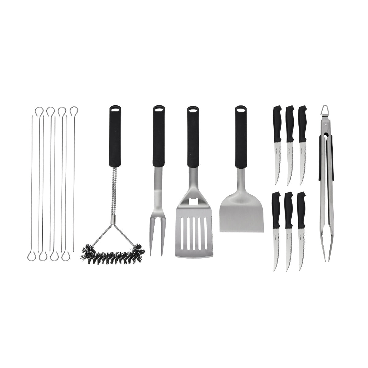 Wiltshire 20 Piece BBQ Set Zip Case Including 6x Steak Knives