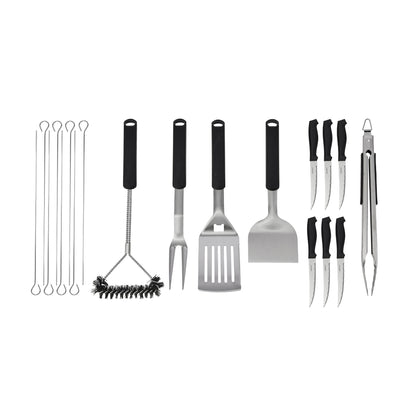 Wiltshire 20 Piece BBQ Set Zip Case Including 6x Steak Knives