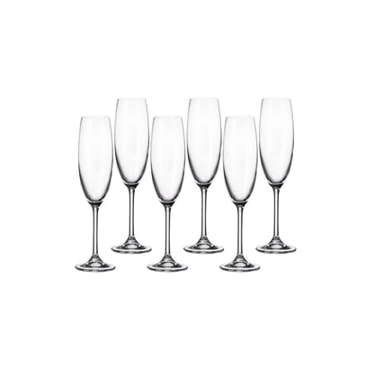 Bohemia Colibri Flute Set Of 6 220ml