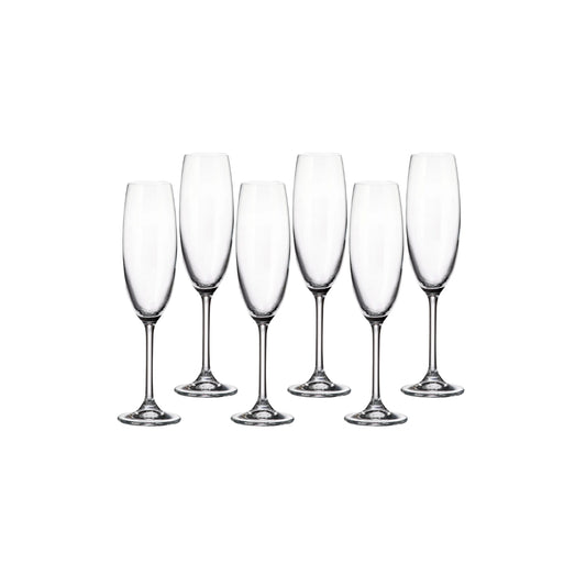 Bohemia Colibri Flute Set Of 6 220ml