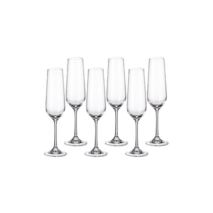 Bohemia Strix Flute Set Of 6 200ml
