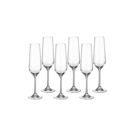 Bohemia Strix Flute Set Of 6 200ml