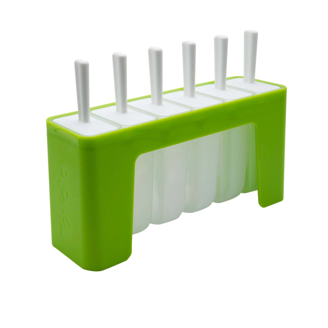 Tovolo Pop Moulds Groovy Set 6 W/ Stand Spring Green