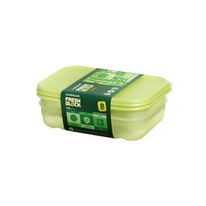LocknLock Fresh Block 2pc Container Set - 760ml