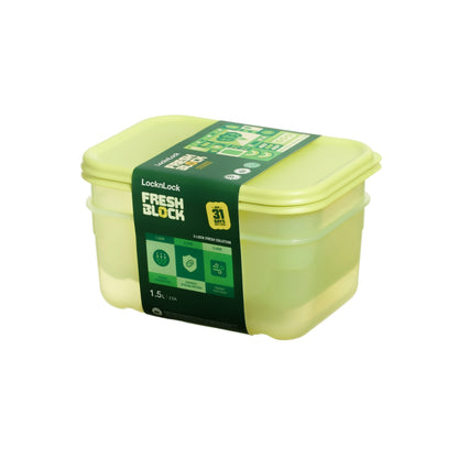 LocknLock Fresh Block 2pc Container Set - 1.5L