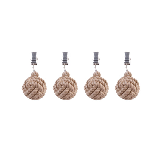 Alfresco Lane Tablecloth Weights Set 4 - Rope Balls