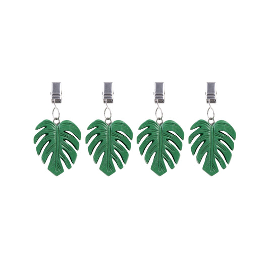 Alfresco Lane Tablecloth Weights Set 4 - Monstera Leaf