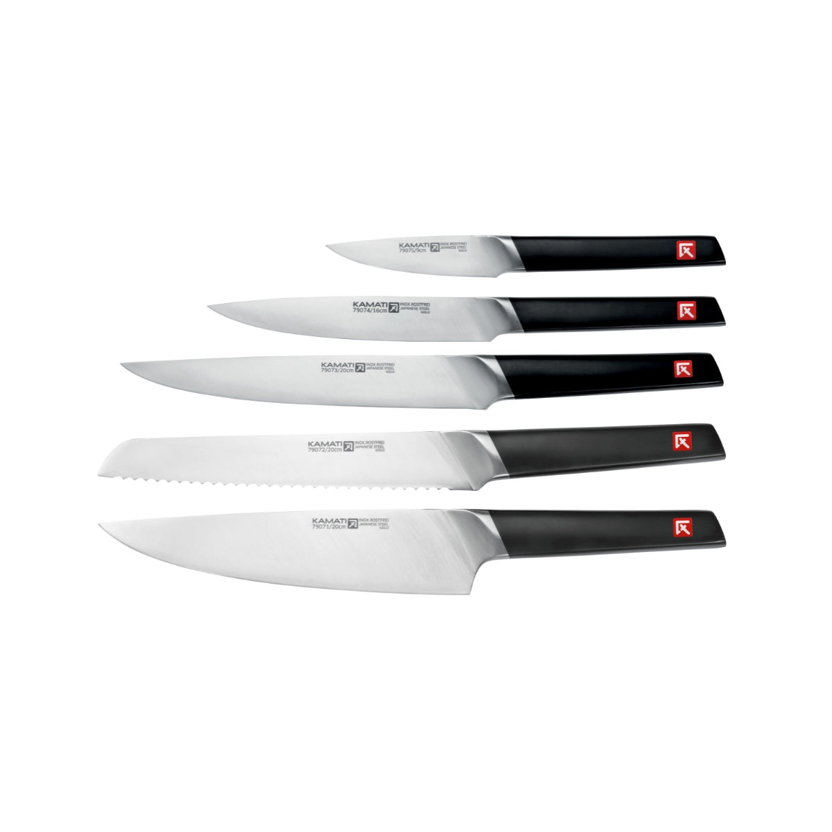 Kamati Knife Block Set With Tablet Stand - 6 Piece