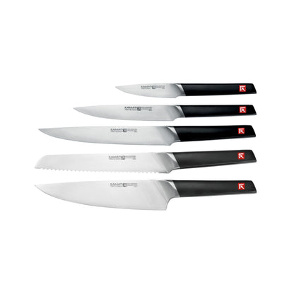 Kamati Knife Block Set With 360° Knife Block - 6 Piece