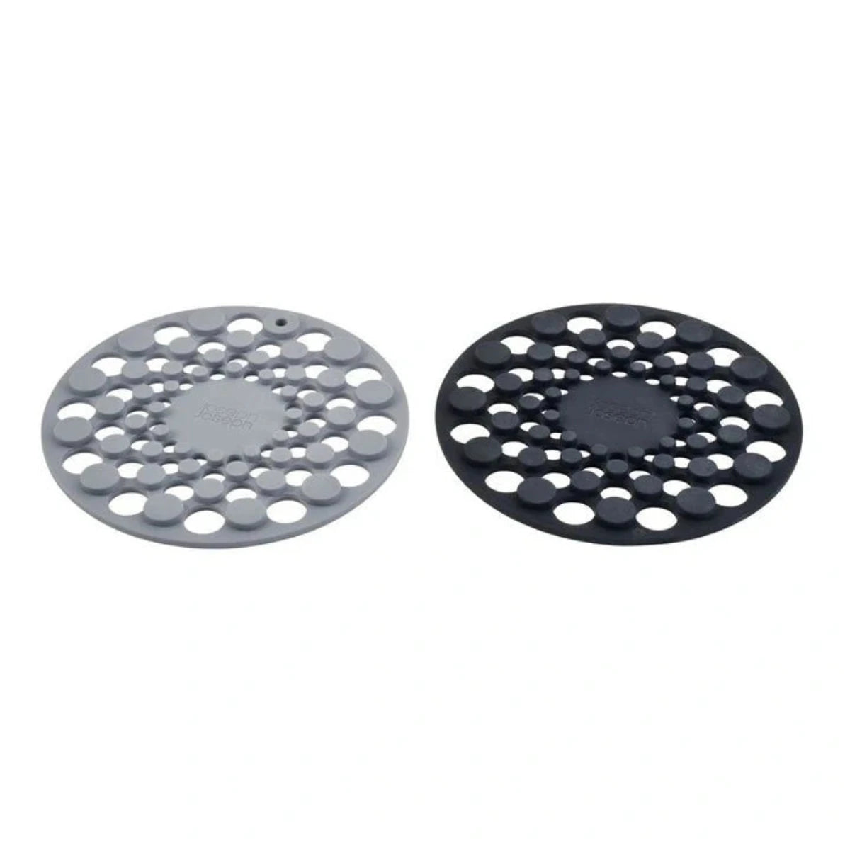 Spot-On Set of 2 Silicone Trivets (Round) - Grey