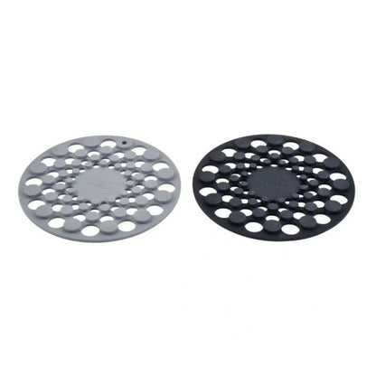 Spot-On Set of 2 Silicone Trivets (Round) - Grey