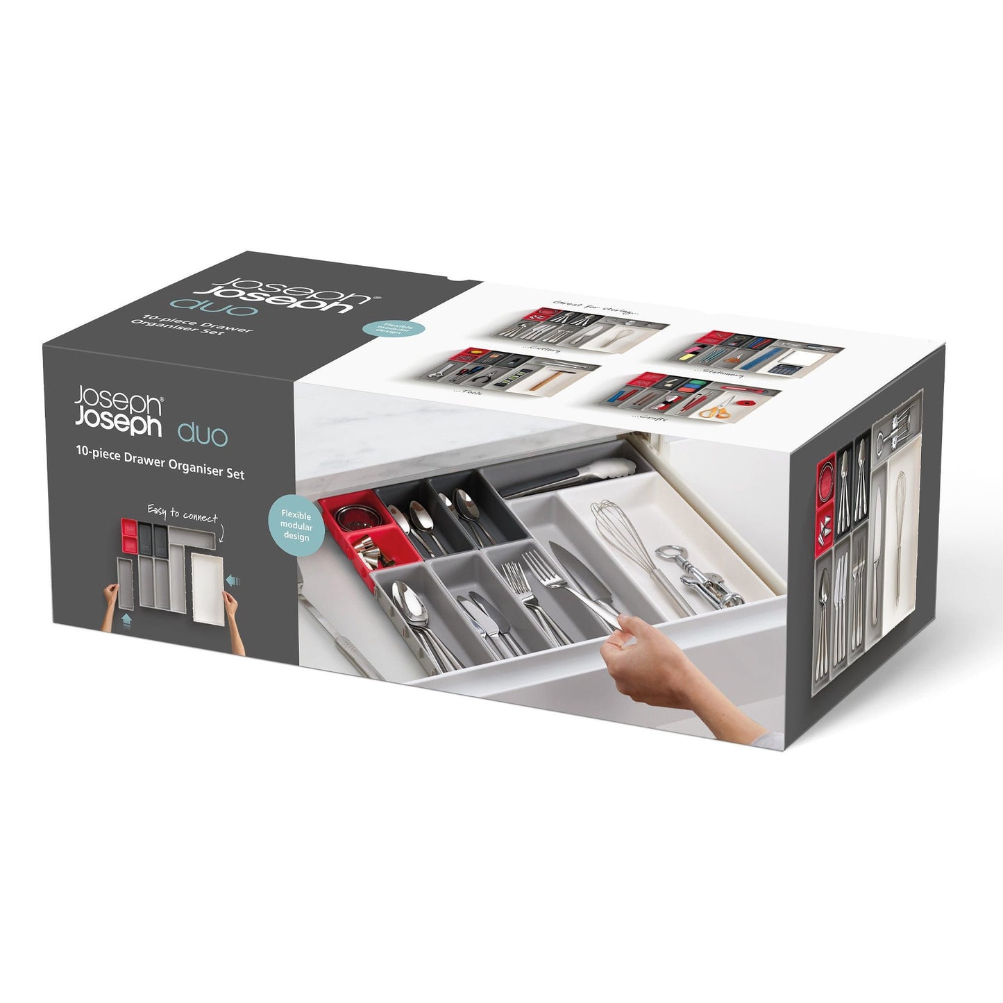 Drawer Store Expanding Cookware Organiser - Grey