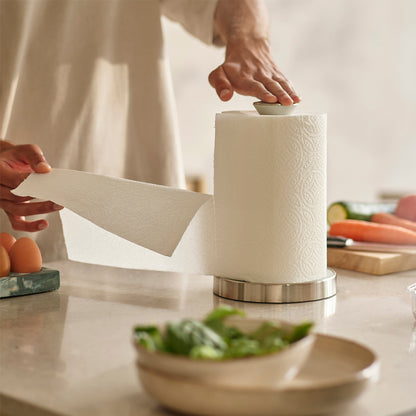 Push&Tear Kitchen Roll Holder Light Stone