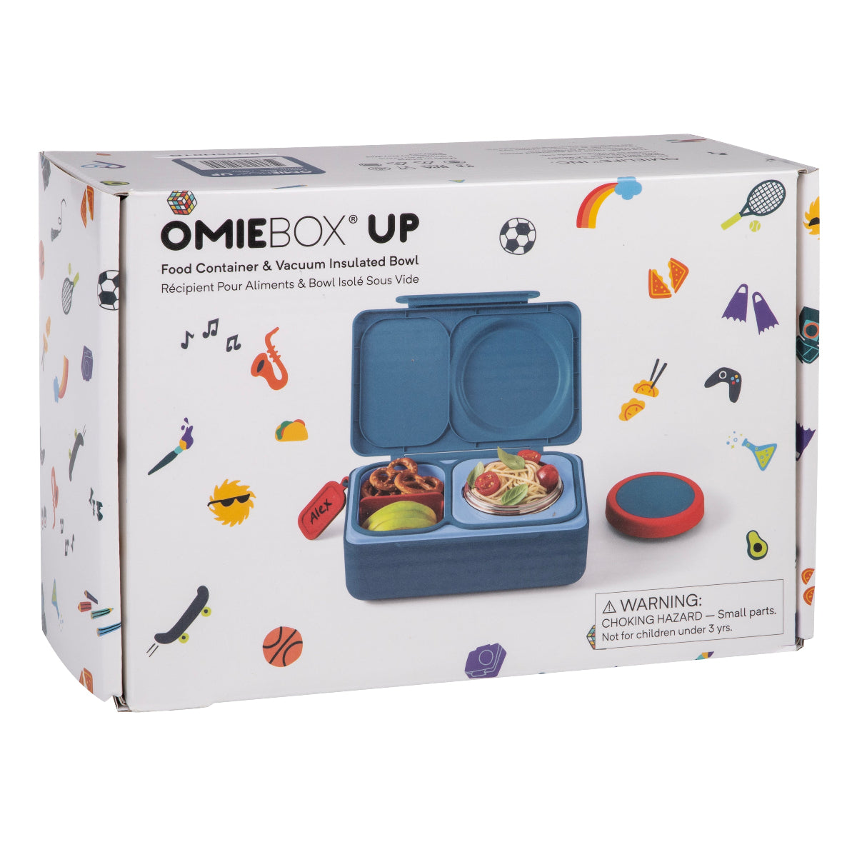 OmieBoxUp Hot and Cold Bento Box Cosmic Blue