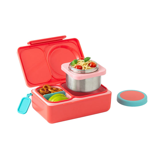 OmieBoxUp Hot and Cold Bento Box Cherry Pink