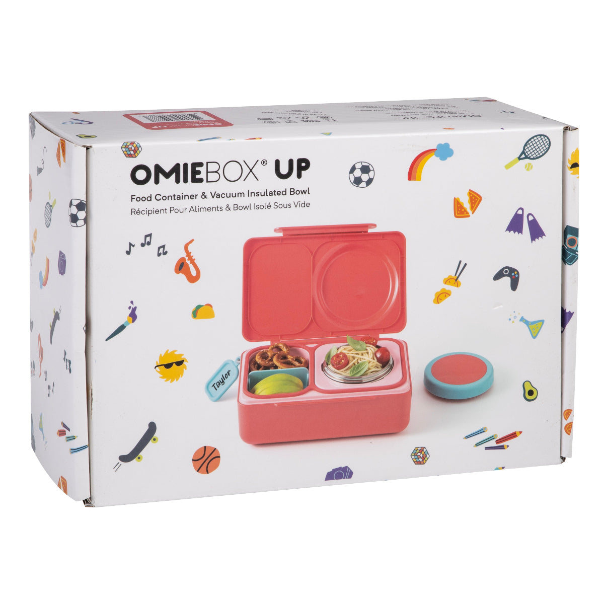 OmieBoxUp Hot and Cold Bento Box Cherry Pink
