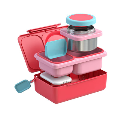 OmieBoxUp Hot and Cold Bento Box Cherry Pink