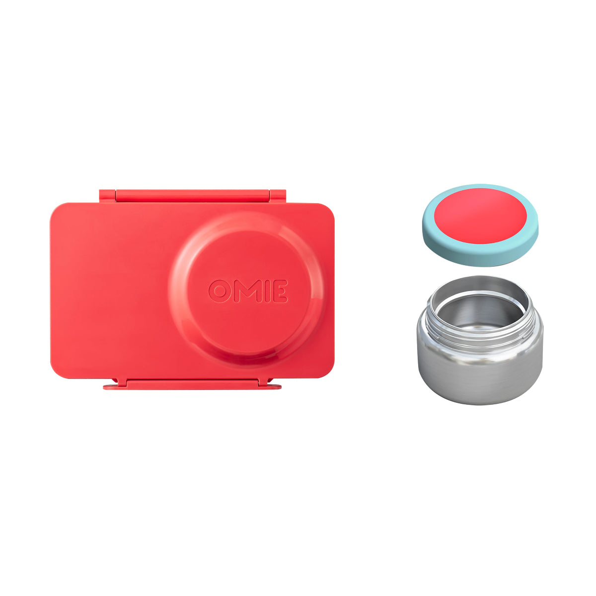 OmieBoxUp Hot and Cold Bento Box Cherry Pink