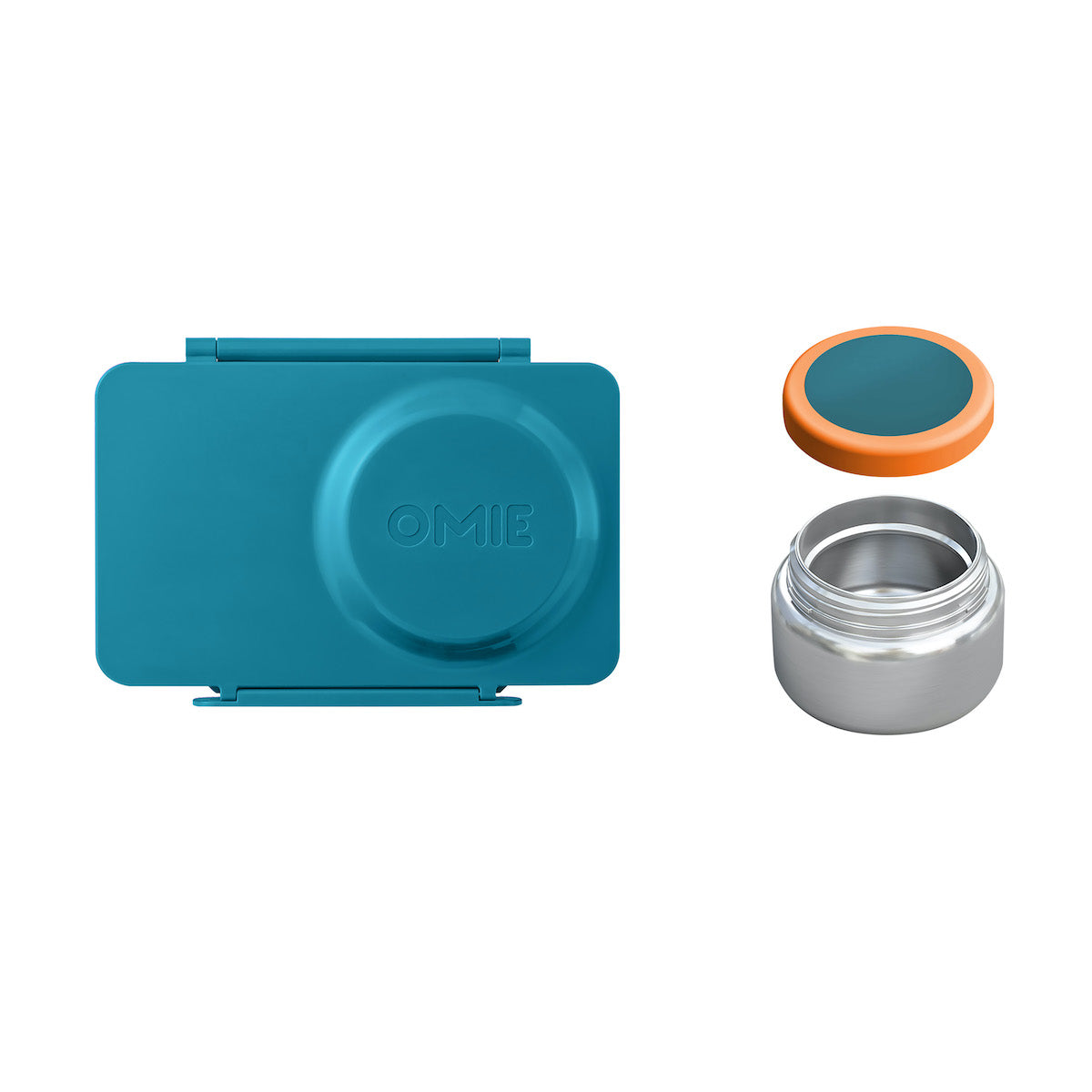 Omie BoxUp Hot and Cold Bento Box Teal Green