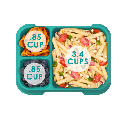 Bentgo Pop Lunch Box Coral & Teal Internal Measurements 