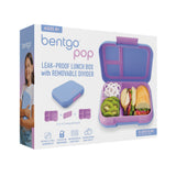 Packaging for the Bentgo Pop Lunch Box Periwinkle and Pink