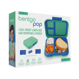 Packaging of the Bentgo Pop Lunch Box in Spring Green and Blue