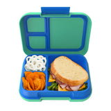 Open View Bentgo Pop Lunch Box in Spring Green and Blue