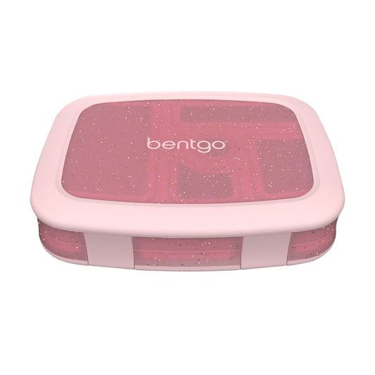 Bentgo Kids Print Leak-Proof Bento Lunch Box - Petal Pink Glitter