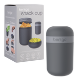 Bentgo Snack Cup 590ml Dark Grey with Packaging