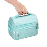 Carry Handle on the Bentgo Deluxe Lunch Bag - Coastal Aqua