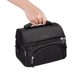 Carry handle on the Delux Lunch Bag Carbon Black by Bentgo