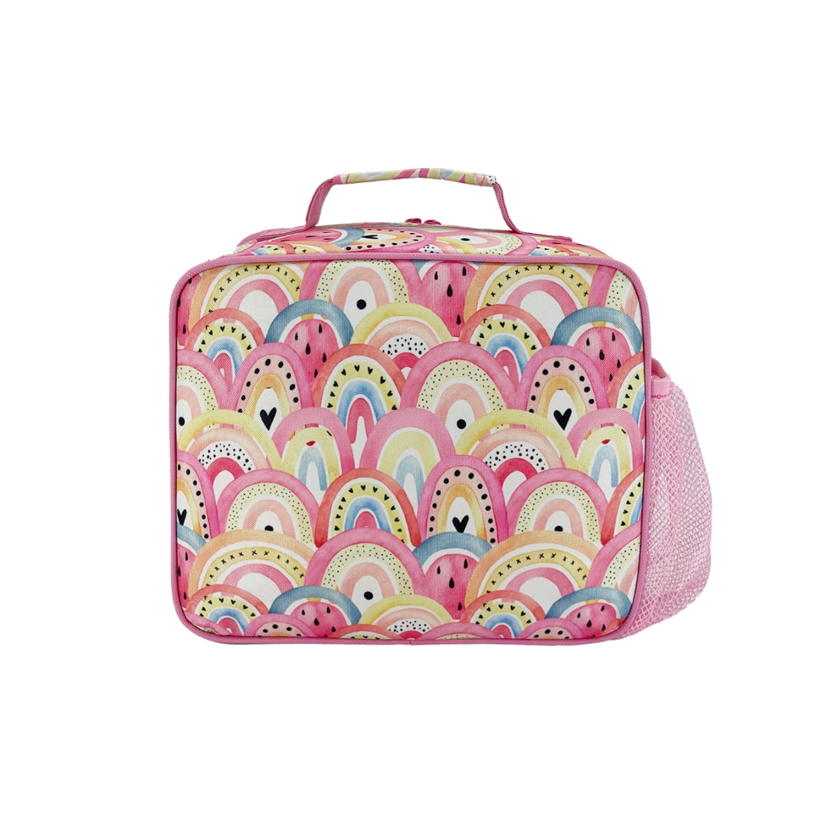 Sachi Insulated Crew Lunch Bag With Bottle Holder - Boho Rainbows