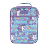 Front of the Sachi Insulated Junior Lunch Tote Mermaid Unicorns