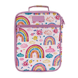 Front of the Rainbow Sky Insulated Lunch Tote by Sachi