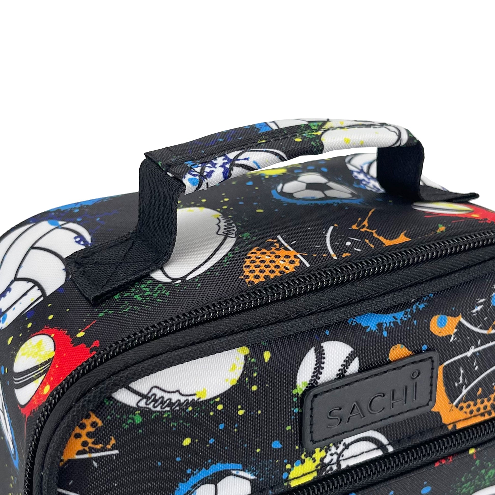 Sachi Style 225 Insulated Junior Lunch Tote Sports Close Up of Handle