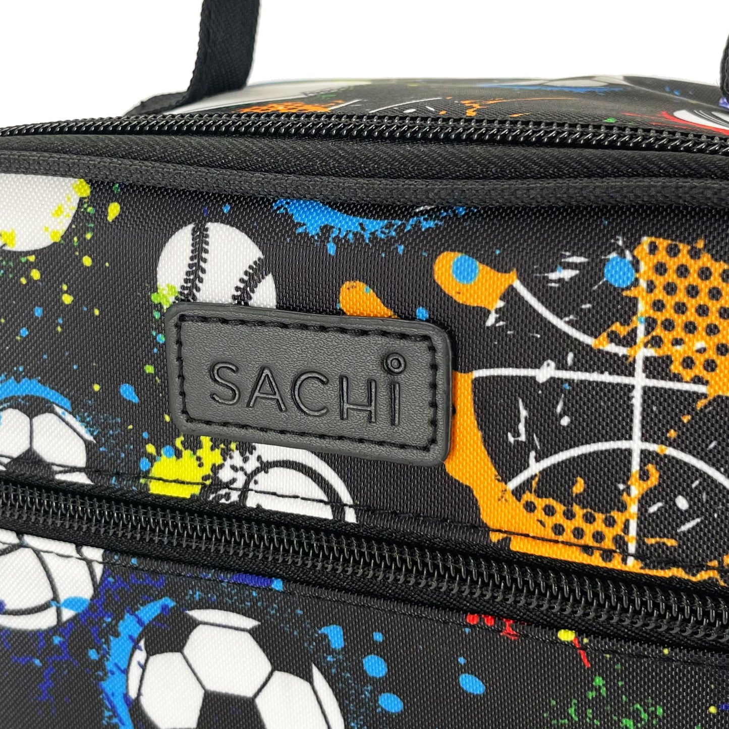 Close up of front of the Junior Insulated Lunch Bag Sports