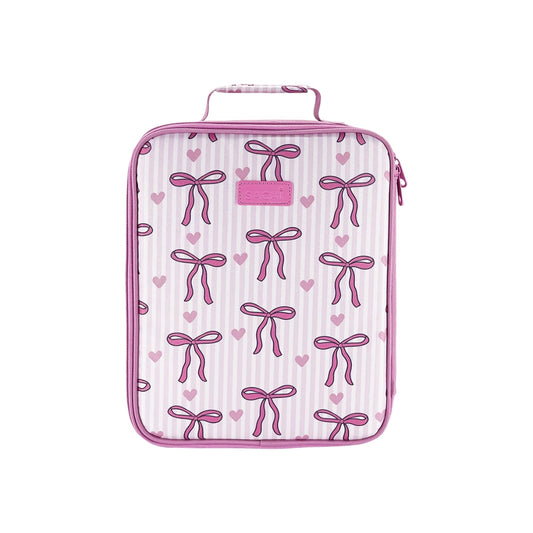Sachi Junior Insulated Lunch Bag XL - Bows & Hearts
