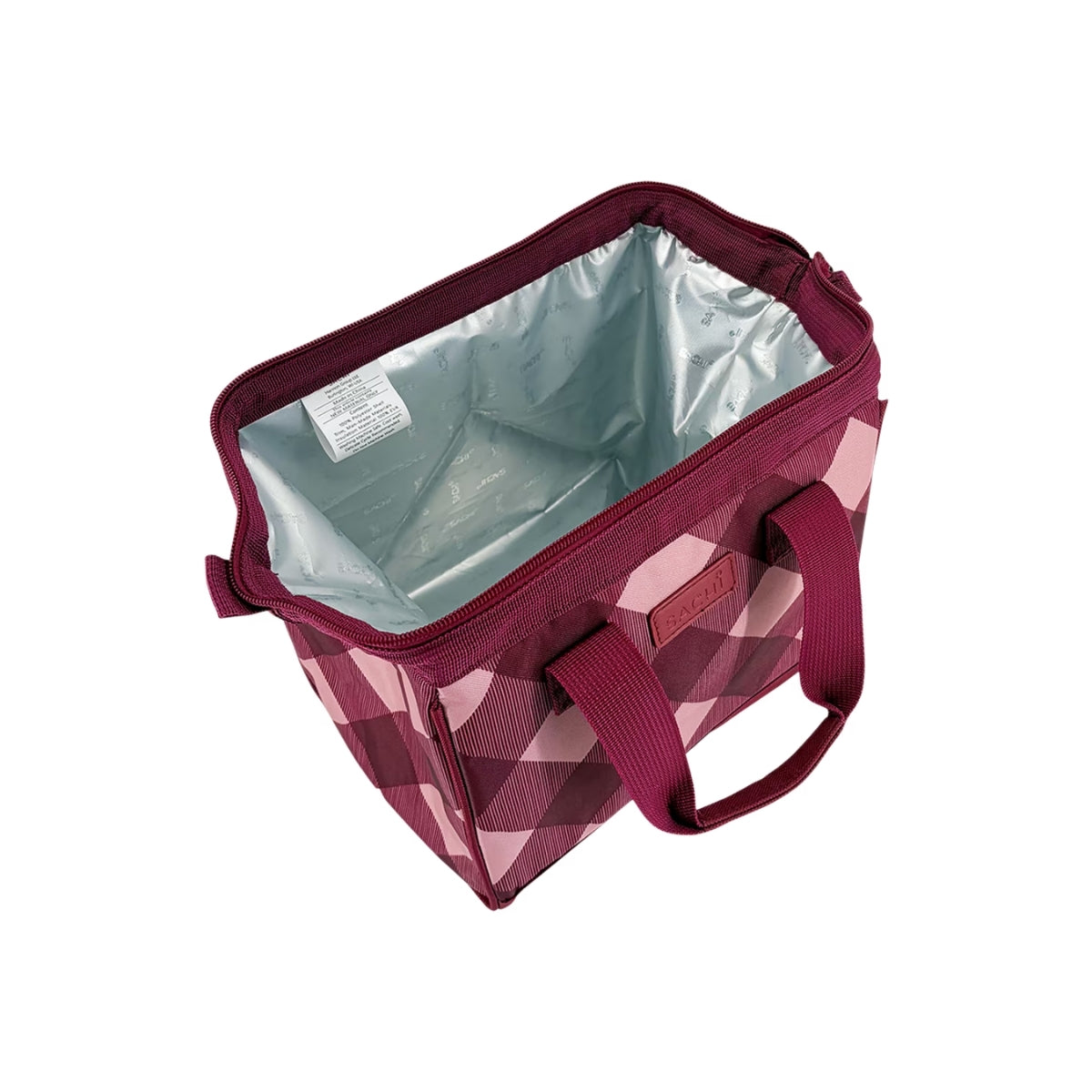 Sachi Insulated Lunch Bag - Burgundy Tartan