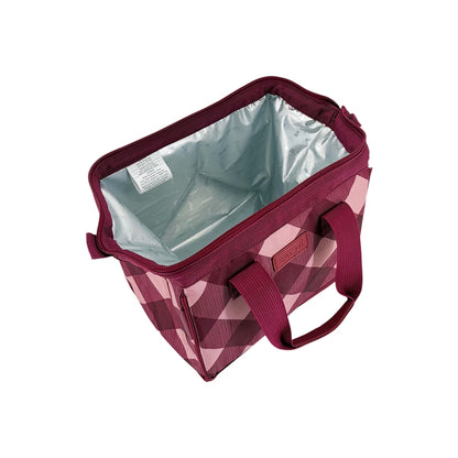 Sachi Insulated Lunch Bag - Burgundy Tartan