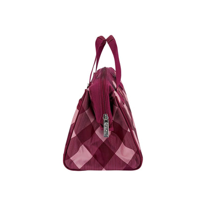 Sachi Insulated Lunch Bag - Burgundy Tartan