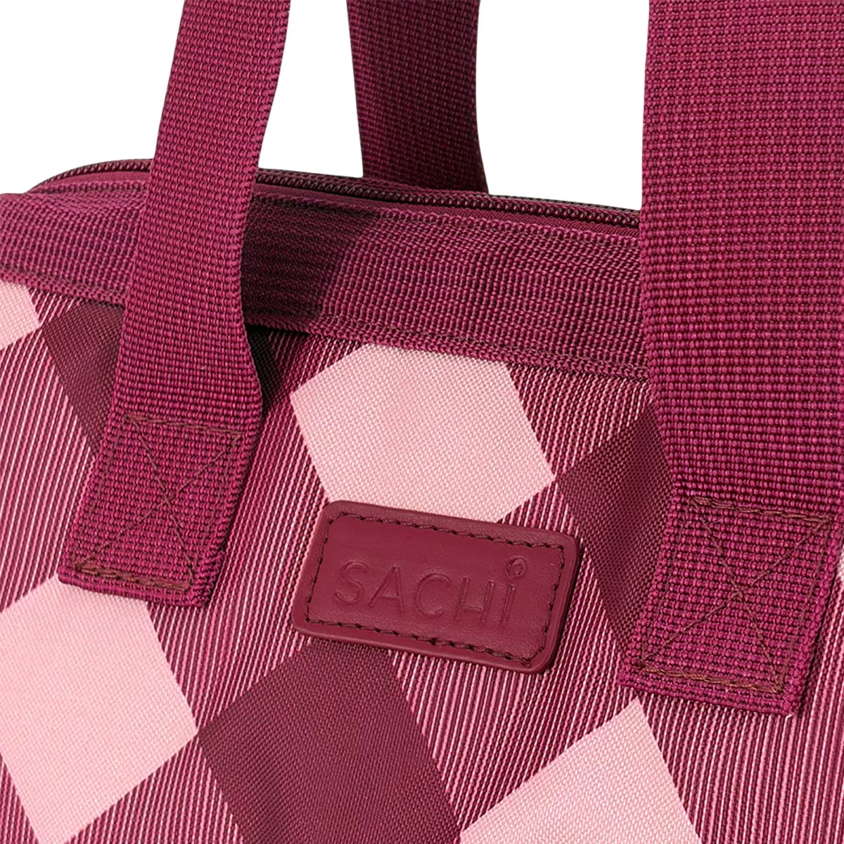 Sachi Insulated Lunch Bag - Burgundy Tartan