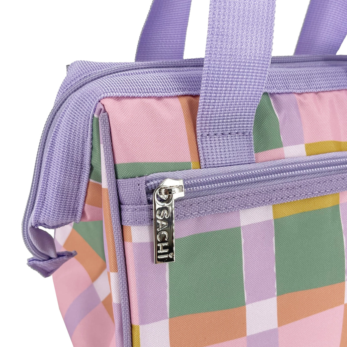Sachi Insulated Lunch Bag - Pastel Checks