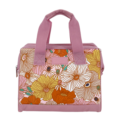 Sachi Style 34 Insulated Lunch Bag Retro Floral Side View