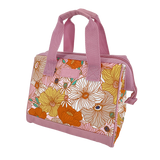 Angle Shot of the Sachi Insulated Lunch Bag in Retro Floral