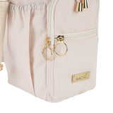 Sachi Cross Body Bottle Bag Close Up on Zipper