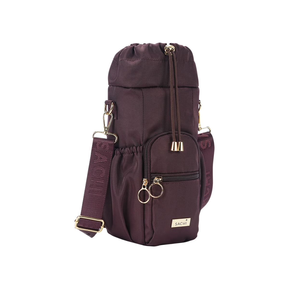 Sachi Crossbody Insulated Bottle Bag - Bordeaux