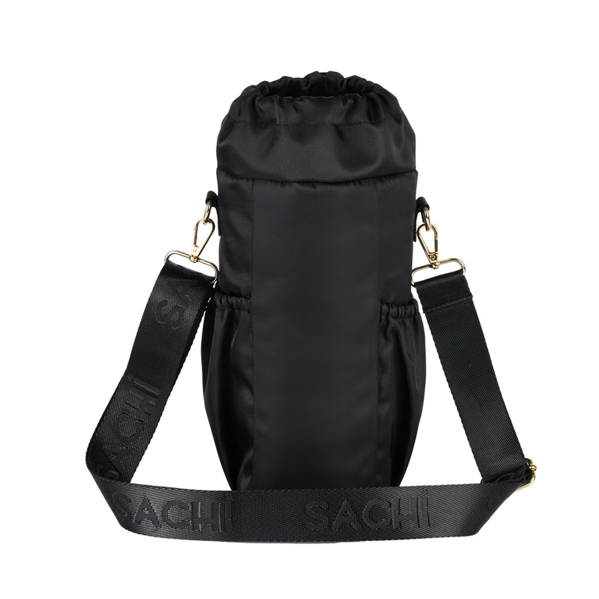 Sachi Crossbody Insulated Bottle Bag (Black)